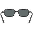 Ray Ban Men Pillow Frame Polished Black Sunglasses