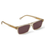 Louis Vuitton Men Sqaure Frame Crystal Camel Sunglasses