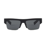 Prada Men Semi-rimless Frame Black Sunglasses