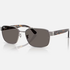 Ray Ban Men Square Frame Dusty Gunmetal Sunglasses