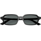 Ray Ban Men Pillow Frame Polished Black Sunglasses