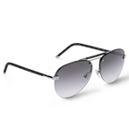 Louis Vuitton Men Pilot Frame Shiny Gunmetal Sunglasses