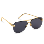 Louis Vuitton Men Pilot Frame Classic Gold Sunglasses