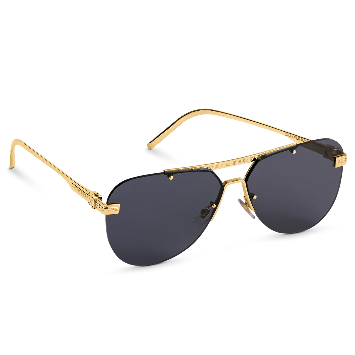Louis Vuitton Men Pilot Frame Classic Gold Sunglasses