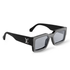Louis Vuitton Men Square Frame Ebony Black Sunglasses