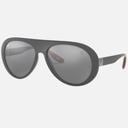 Ray Ban Men Pilot Frame Matte Grey Sunglasses
