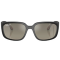 Ray Ban Men Square Frame Oil Black Sunglasses