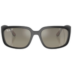 Ray Ban Men Square Frame Oil Black Sunglasses