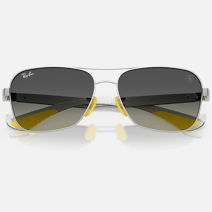 Ray Ban Men Square Frame Royal Silver Sunglasses