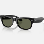 Ray Ban Men Square Frame Shiny Matt Black Sunglasses