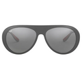 Ray Ban Men Pilot Frame Matte Grey Sunglasses
