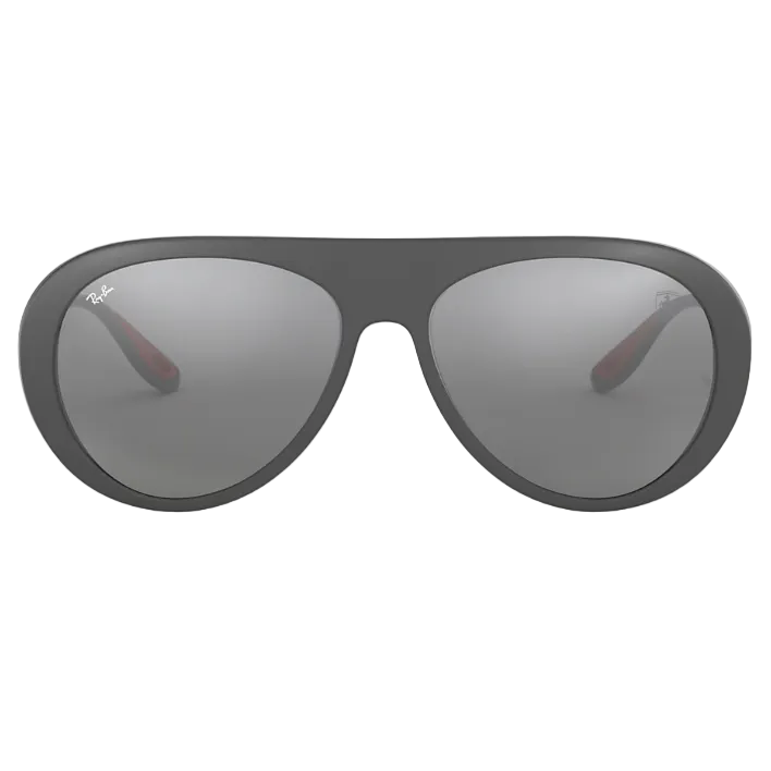 Ray Ban Men Pilot Frame Matte Grey Sunglasses