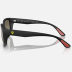 Ray Ban Men Square Frame Oil Black Sunglasses
