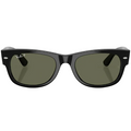 Ray Ban Men Square Frame Shiny Matt Black Sunglasses