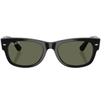 Ray Ban Men Square Frame Shiny Matt Black Sunglasses