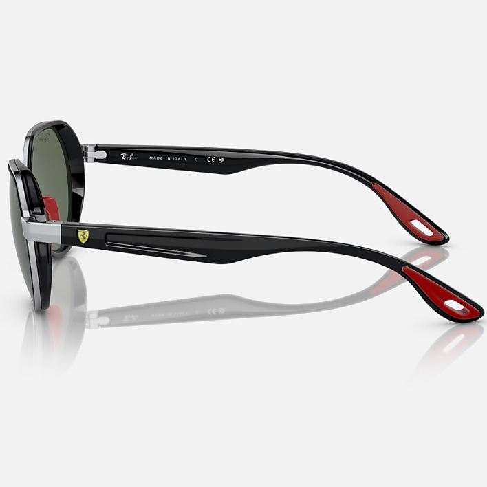 Ray Ban Men Irregular Frame Shiny Royal Silver Sunglasses