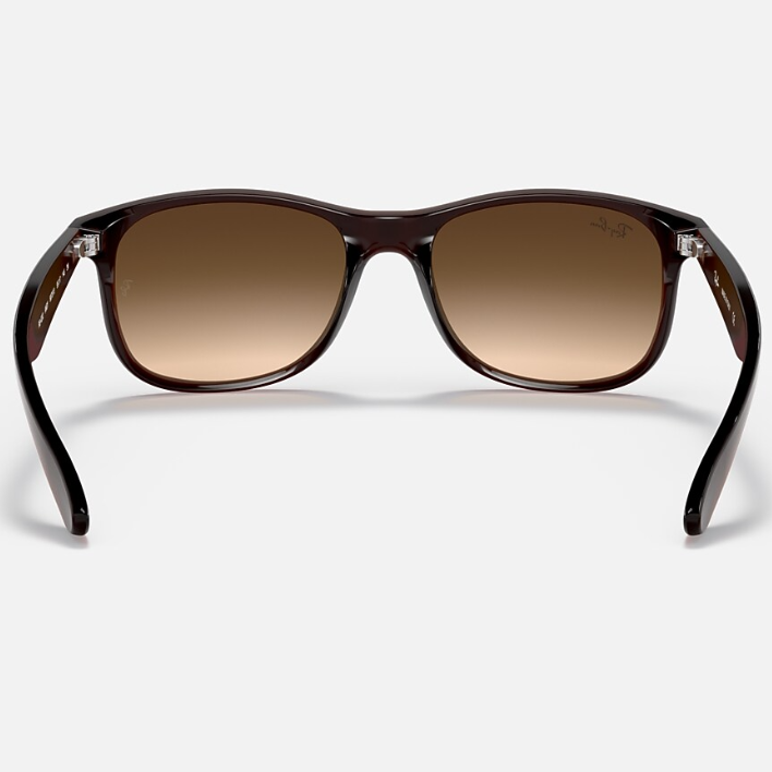 Ray Ban Men Square Frame Matte Brown Sunglasses