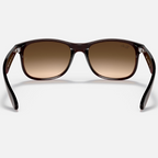 Ray Ban Men Square Frame Matte Brown Sunglasses