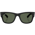 Ray Ban Men Square Frame Shiny Matte Sand Black Sunglasses
