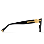 Louis Vuitton Men Square Frame Crow Black Sunglasses
