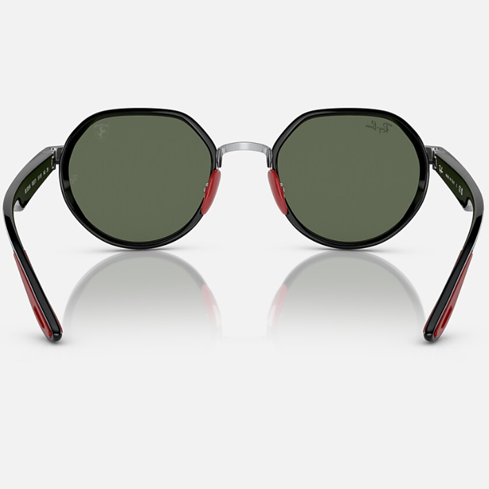 Ray Ban Men Irregular Frame Shiny Royal Silver Sunglasses