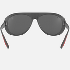 Ray Ban Men Pilot Frame Matte Grey Sunglasses