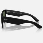Ray Ban Men Square Frame Shiny Matte Sand Black Sunglasses