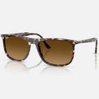 Ray Ban Men Rectangle Frame Polished Havana Yellow Turtle Sunglasses