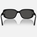 Ray Ban Men Pillow Frame Dusty Black Sunglasses