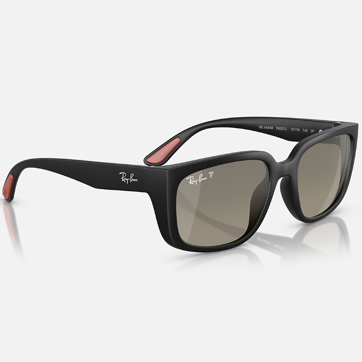 Ray Ban Men Square Frame Oil Black Sunglasses