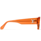 Louis Vuitton Men Round Frame Orange Sunglasses