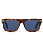 Louis Vuitton Men Sqaure Frame Chocolate Tortoise Sunglasses
