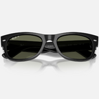 Ray Ban Men Square Frame Shiny Matt Black Sunglasses