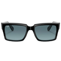Ray Ban Men Rectangle Frame Polished Black On Transparent Sunglasses