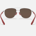 Ray Ban Men Square Frame Shiny Light Silver Sunglasses