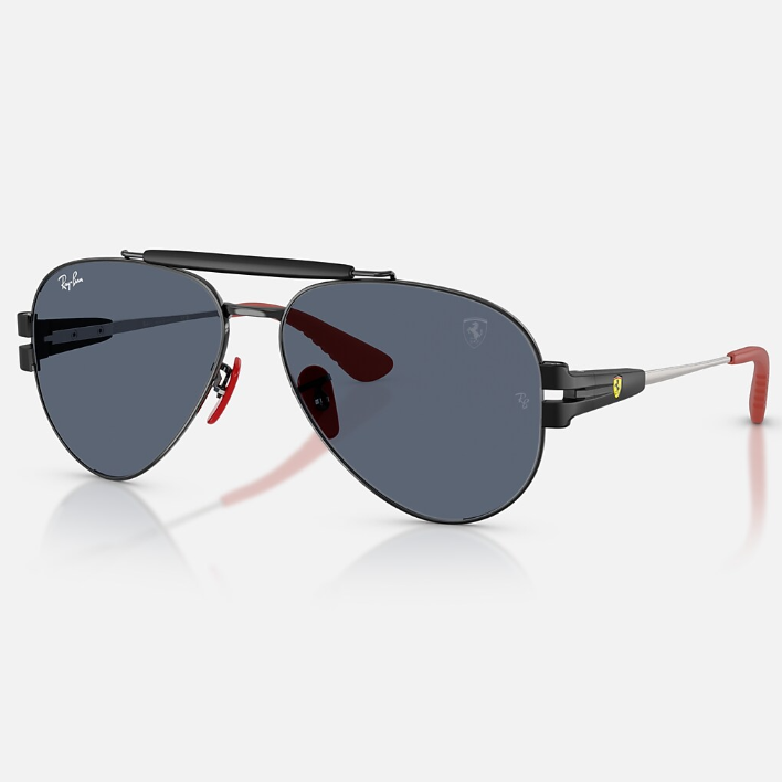 Ray Ban Men Phantos Frame Shiny Coal Black Sunglasses