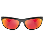 Ray Ban Men Rectangle Frame Crow Black Sunglasses