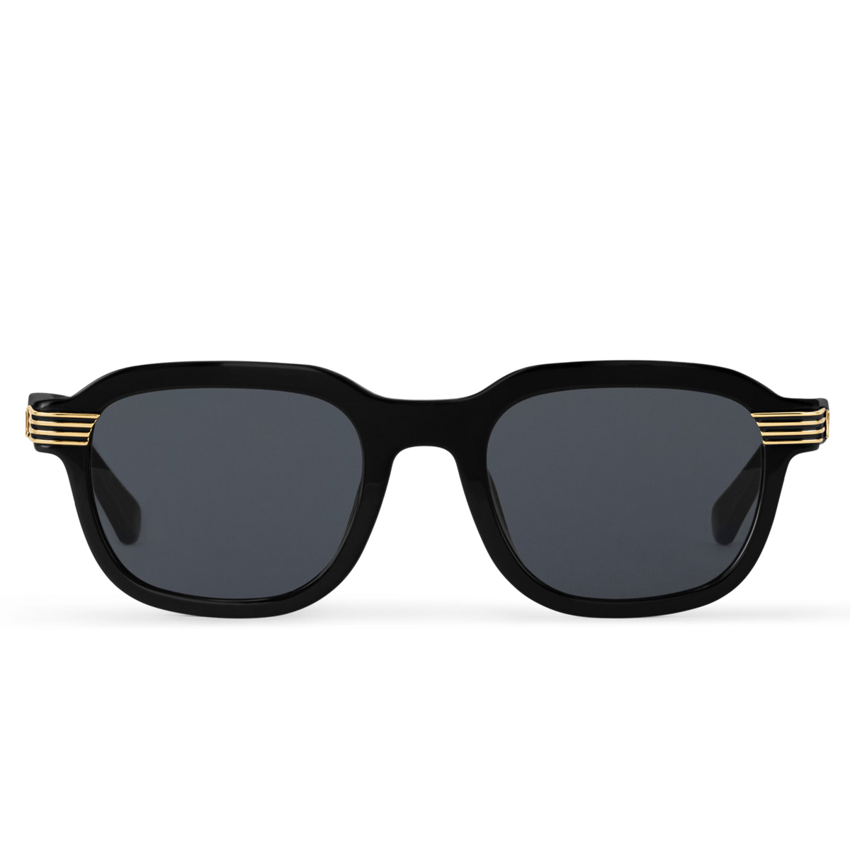 Louis Vuitton Men Square Round Frame Void Black Sunglasses