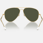 Ray Ban Women Pilot Frame Shiny Dusty Gold Sunglasses