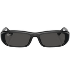 Ray Ban Men Pillow Frame Shiny Polished Black Sunglasses