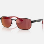 Ray Ban Women Irregular Frame Deep Black Sunglasses