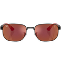 Ray Ban Women Irregular Frame Deep Black Sunglasses