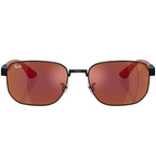 Ray Ban Women Irregular Frame Deep Black Sunglasses