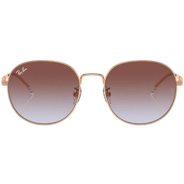 Ray Ban Men Phantos Frame Polished Rose Gold Sunglasses