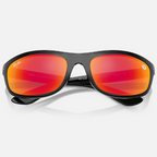 Ray Ban Men Rectangle Frame Crow Black Sunglasses