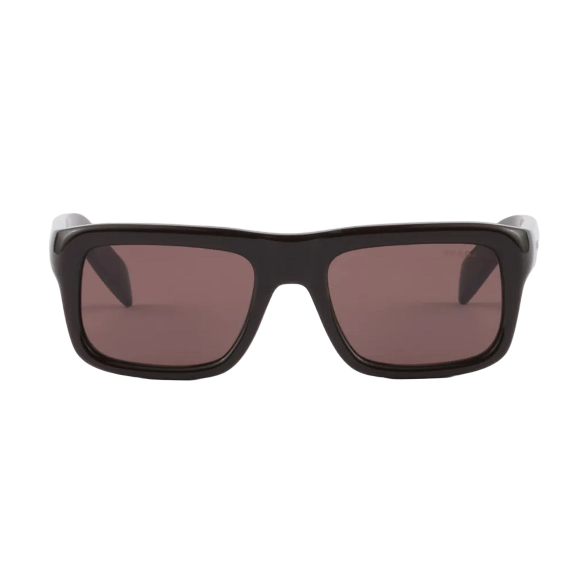 Prada Men Rectangular Frame Cigar Brown Sunglasses
