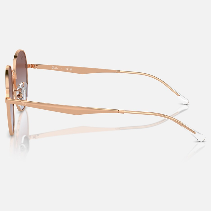 Ray Ban Men Phantos Frame Polished Rose Gold Sunglasses