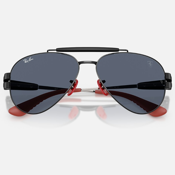 Ray Ban Men Phantos Frame Shiny Coal Black Sunglasses
