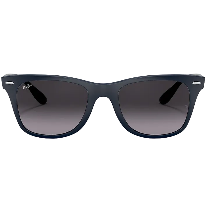 Ray Ban Women  Sqaure Frame Shiny Matte Blue Sunglasses