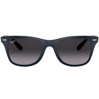 Ray Ban Women  Sqaure Frame Shiny Matte Blue Sunglasses